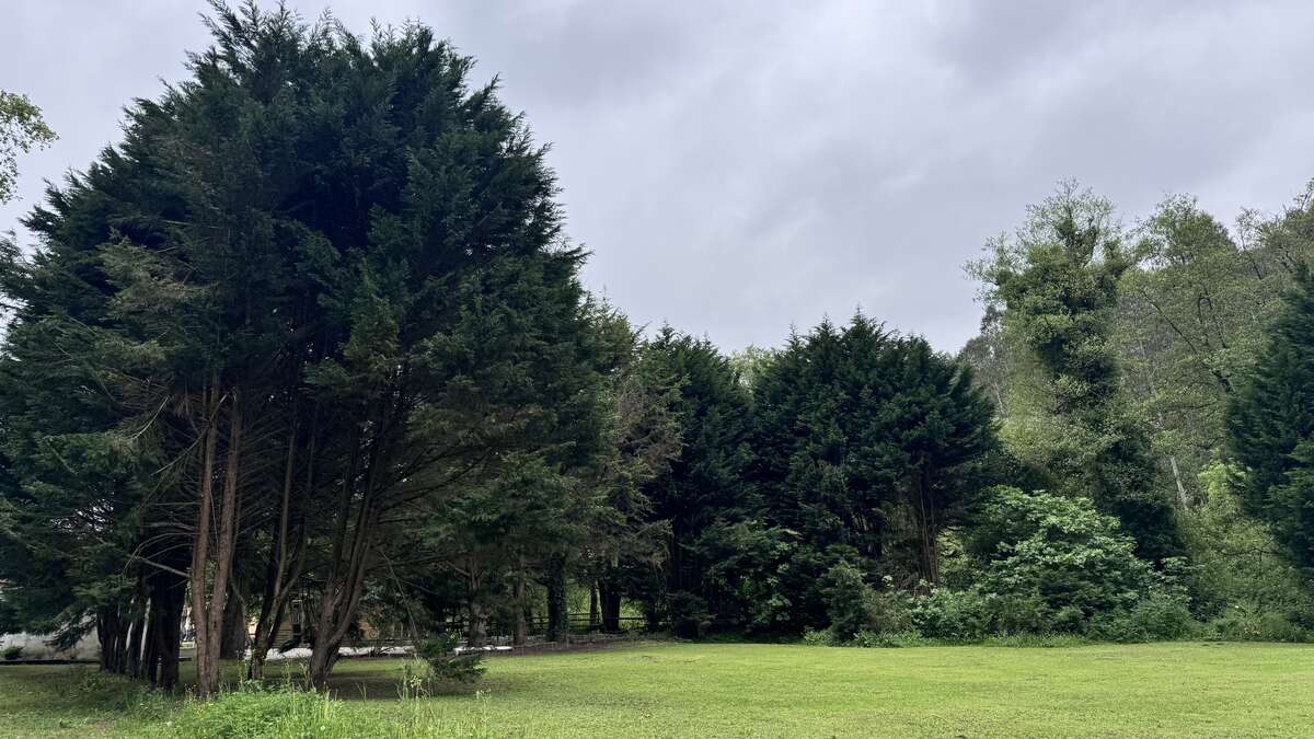 Jardines de El Paraíso del Pas a orillas del río